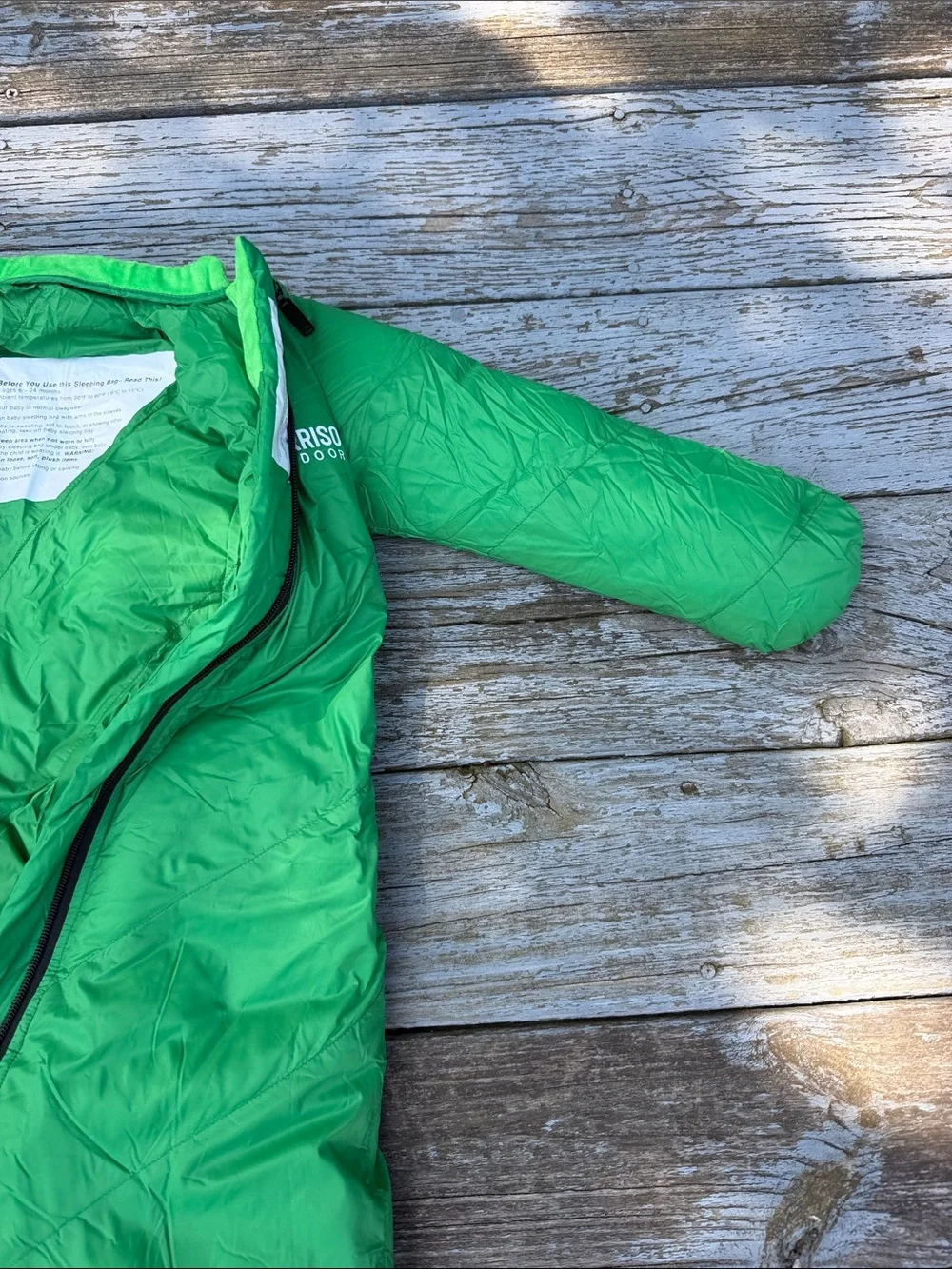 Morrison Outdoors Little Mo Baby Toddler Green Sleeping Bag Pajama 20° Down
